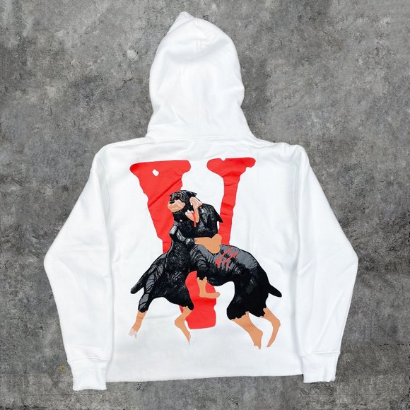 VLONE Shirts Vlone X City Dogs Hoodie Sweatshirt White